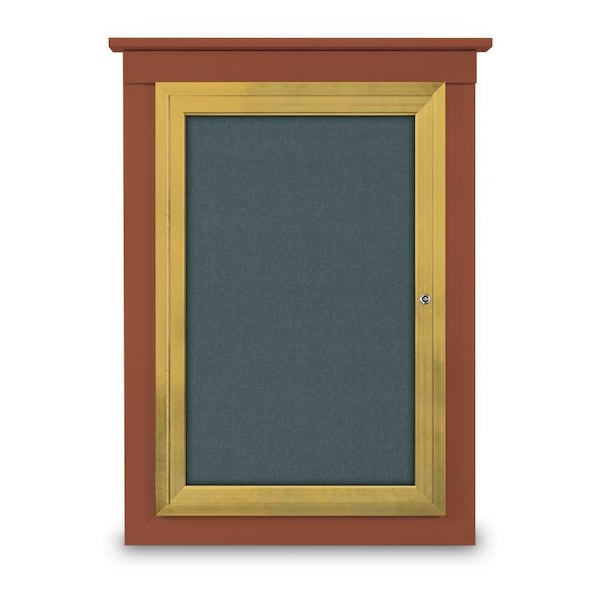 Single Door Enclosed Letterboard, 43"x33
